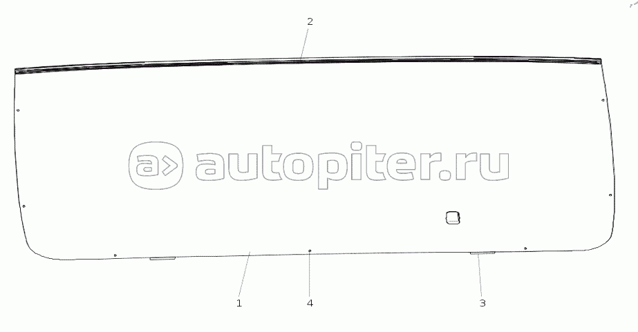 AC16D71-000003 Переднее ветровое стекло (Широкий кузов с высокой крышей)