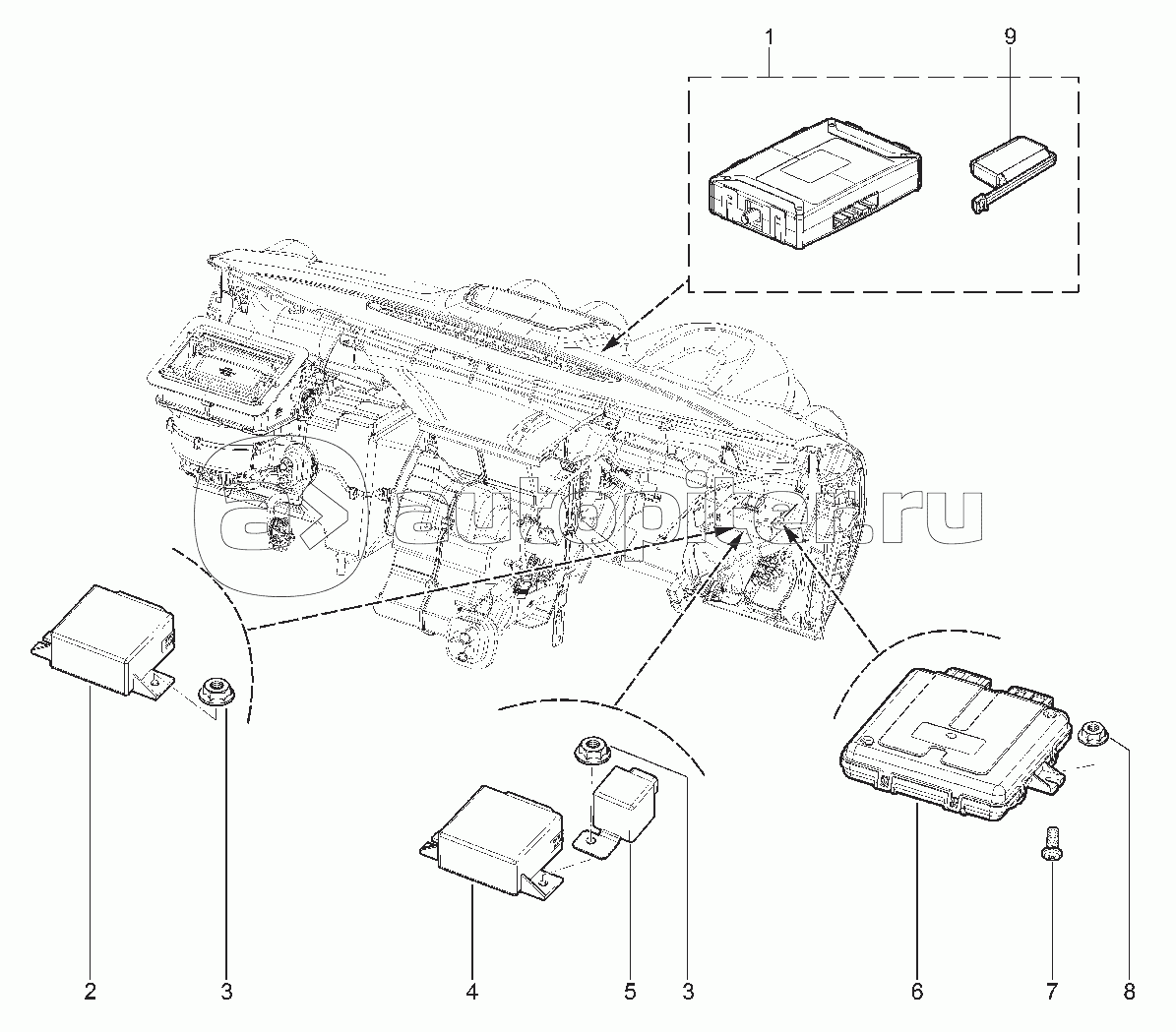 873010. КРЫШКА МОНТАЖНОГО БЛОКА, БЛОК КУЗОВНОЙ ЭЛЕТРОНИК