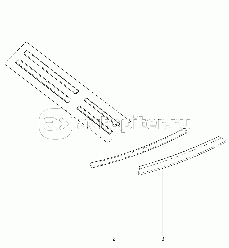 910810. НАКЛАДКИ НА ПОРОГИ. КОМПЛЕКТ ПОСТАВКИ