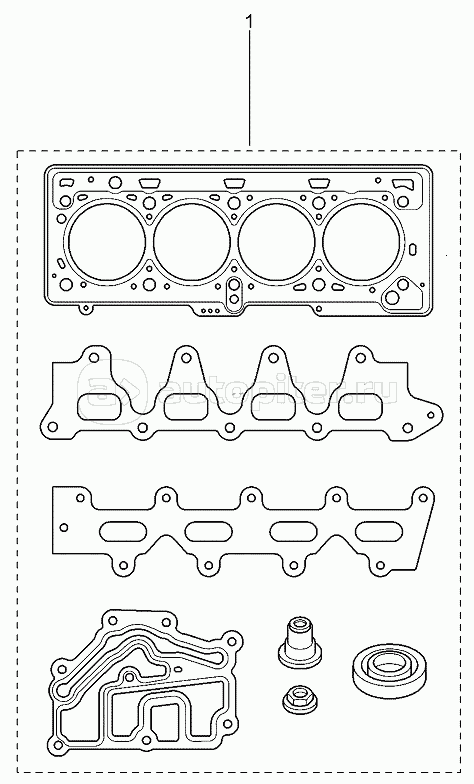 Двигатель в сборе (16 КЛ) (прокладки и др.)