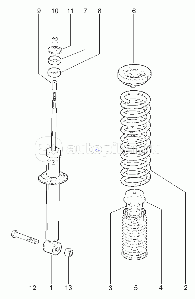 340210. АМОРТИЗАТОР ЗАДНЕЙ ПОДВЕСКИ (DRIVE ACTIVE)