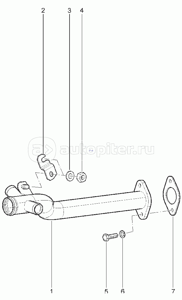 110200. ТРУБА ПОДВОДЯЩАЯ ВОДЯНОГО НАСОСА