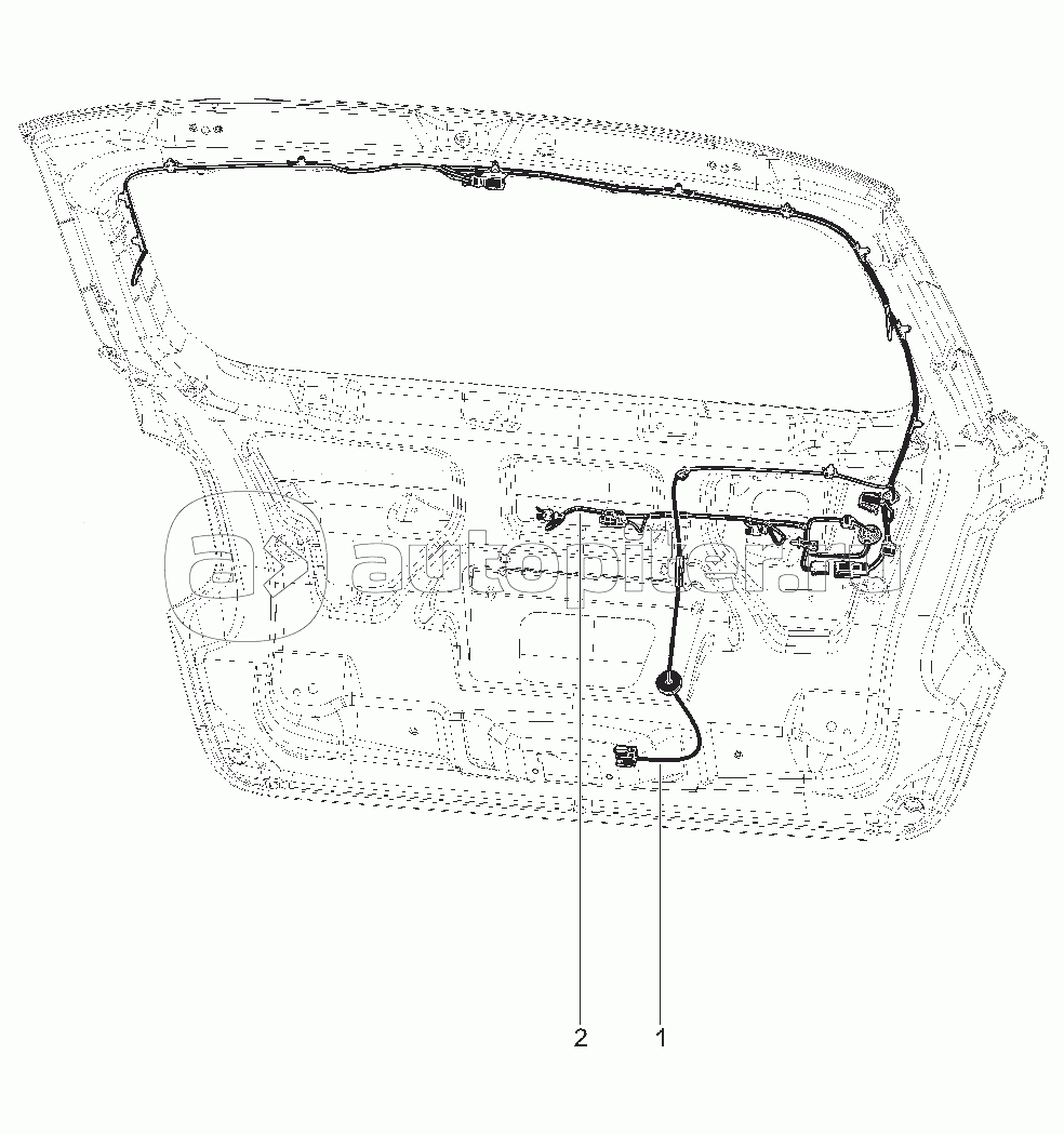 880410. ЖГУТЫ ПРОВОДОВ ДВЕРИ ЗАДКА (BGD)