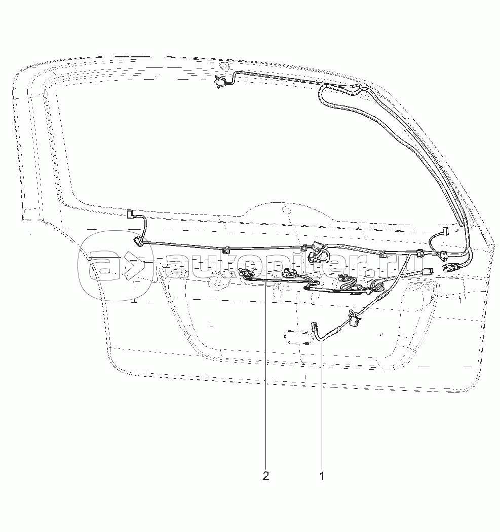 880420. ЖГУТЫ ПРОВОДОВ ДВЕРИ ЗАДКА (CGD,KGD)