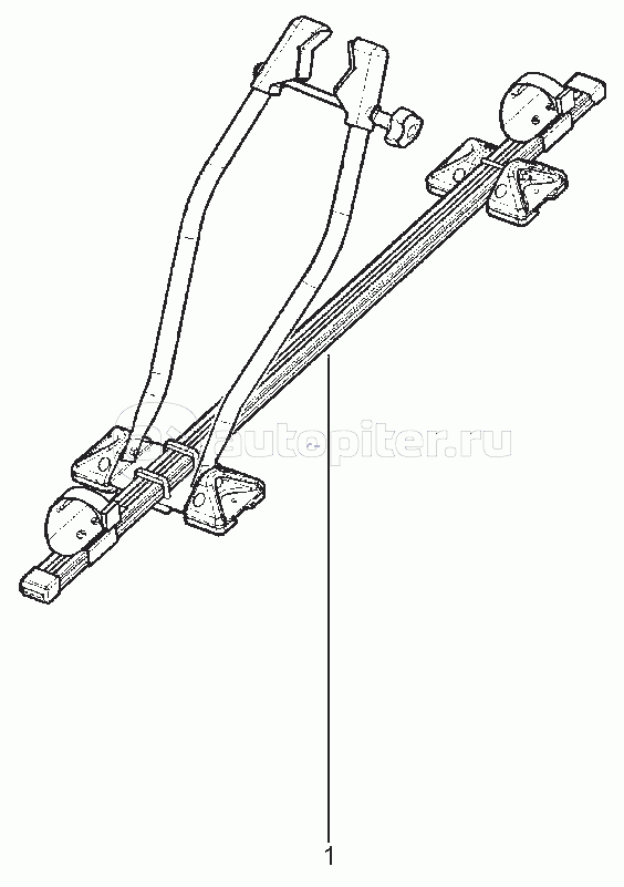 910611. КРЕПЛЕНИЕ ДЛЯ ПЕРЕВОЗКИ ВЕЛОСИПЕДА