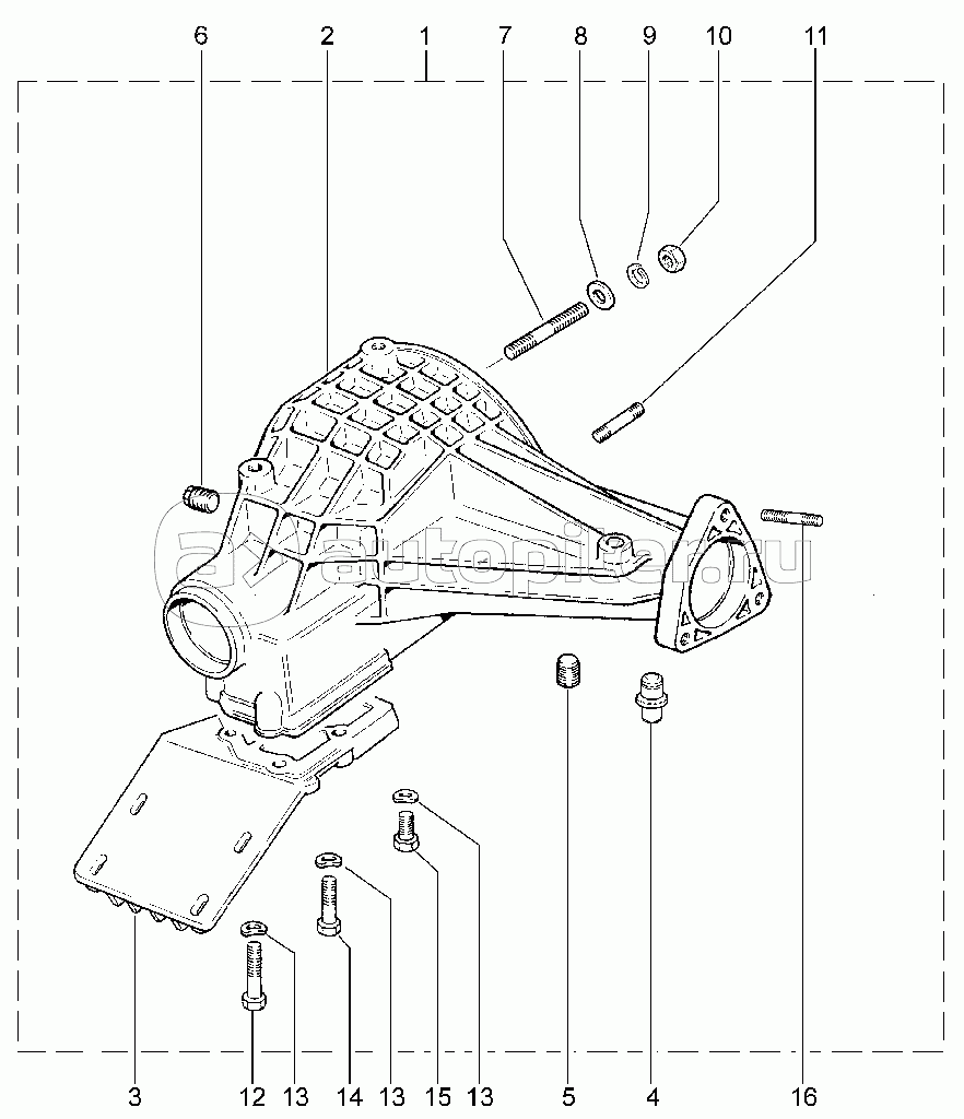 252110. Картер редуктора переднего моста