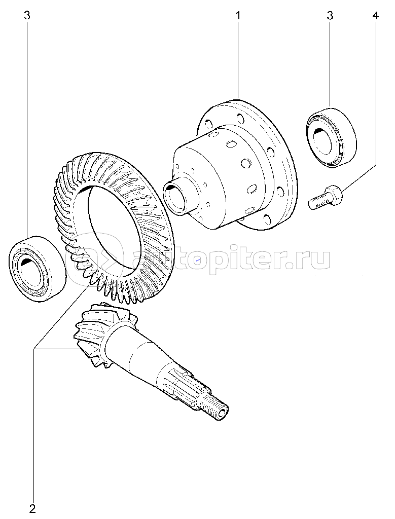 258210. Дифференциал (для модификации BRONTO)