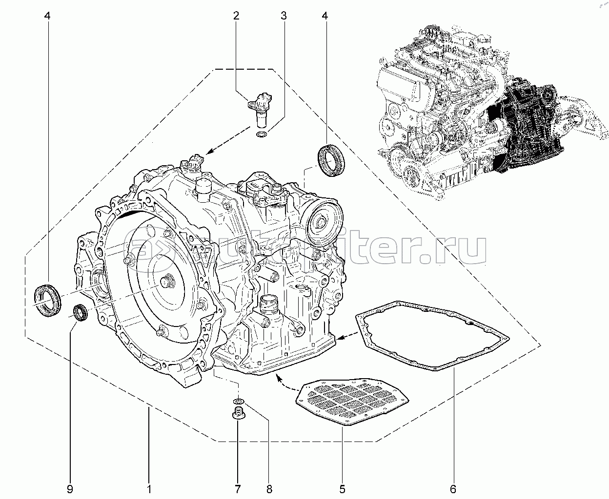 210410. Коробка передач автоматическая (21902 - BVA4)