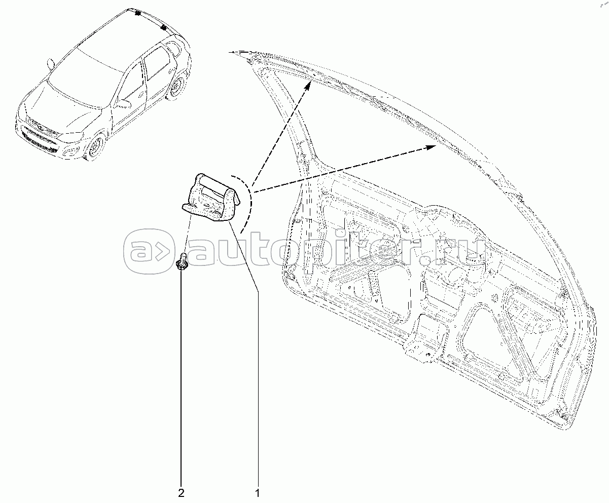 484210. Петли двери задка (хэтчбек, универсал)