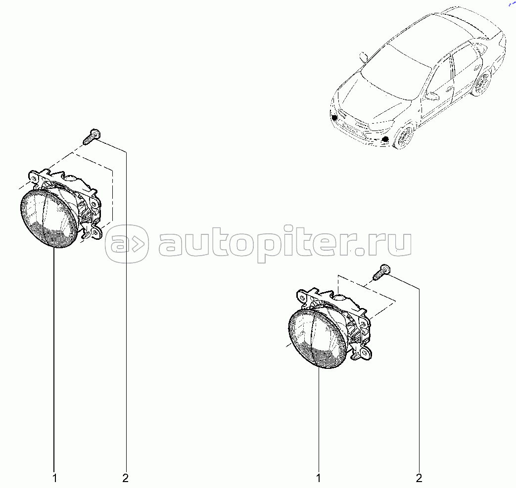 801210. Фары противотуманные (FL) с 30.07.2018