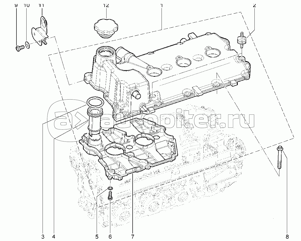 Крышка головки цилиндров (16 кл.- 21126)