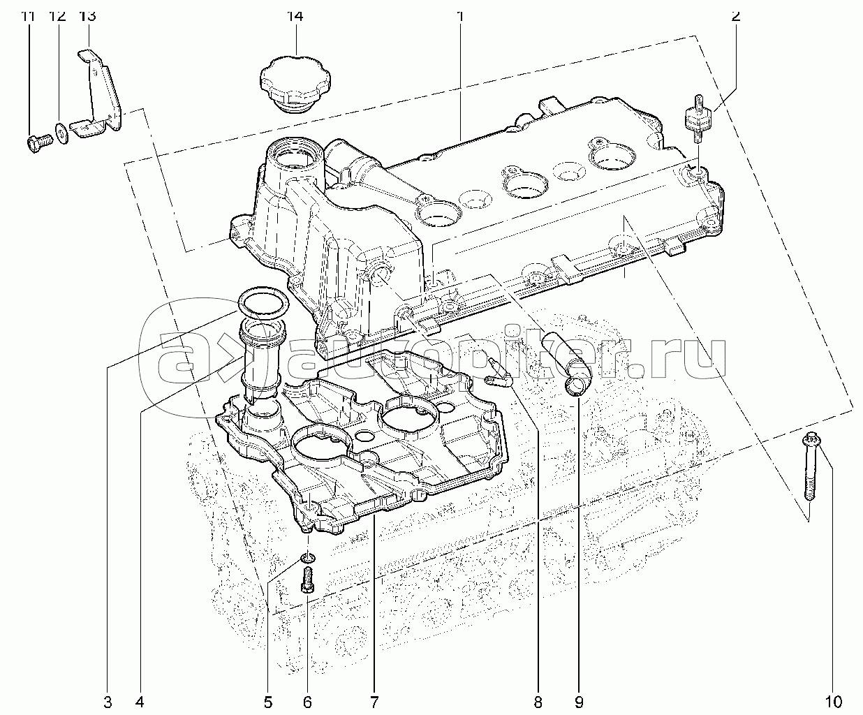 Крышка головки цилиндров (16 кл.- 21127)