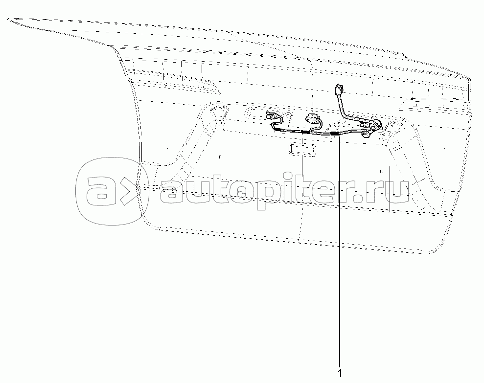 Жгут проводов освещения номерного знака (LGD)