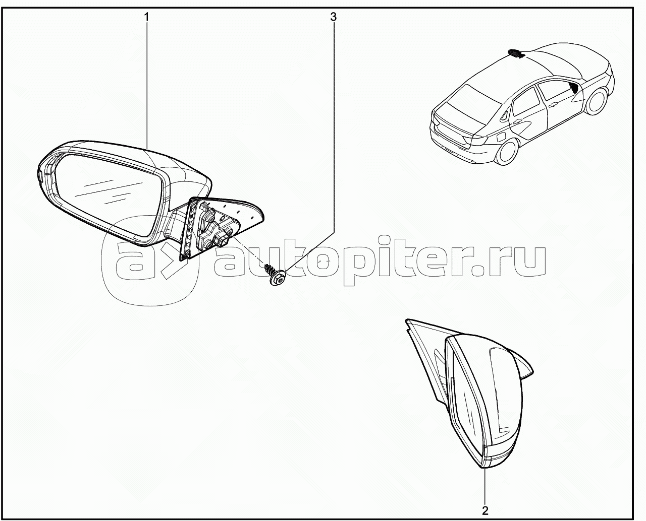 562070. Электрозеркала заднего вида наружные