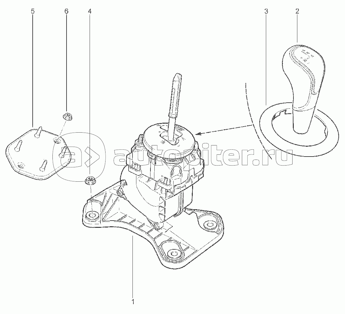 381110. ПРИВОД МЕХАНИЗМА ВЫБОРА ПЕРЕДАЧ (BVR5)