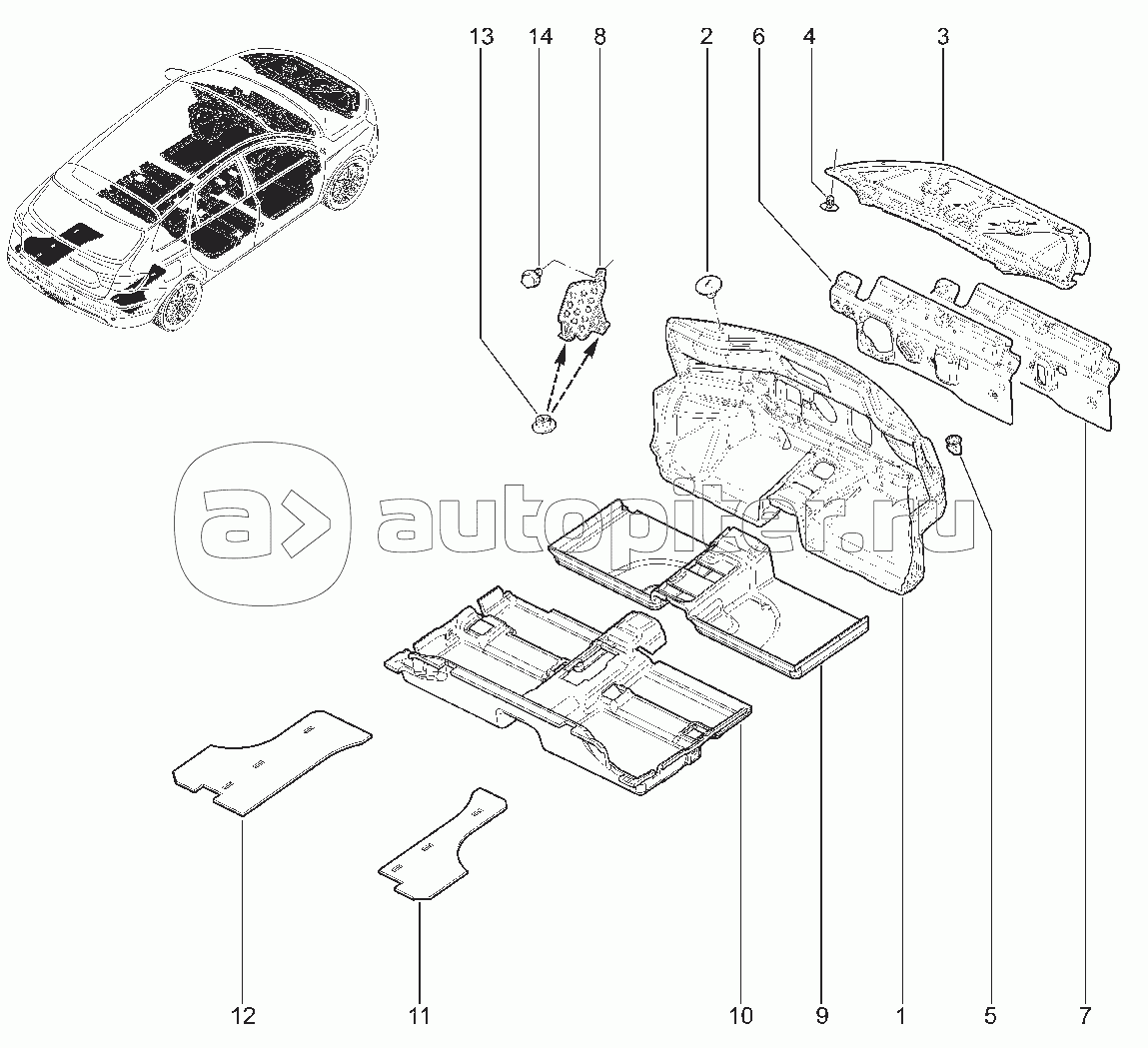 680210. ШУМОИЗОЛЯЦИЯ ПОЛА, МОТОРА (универсал)