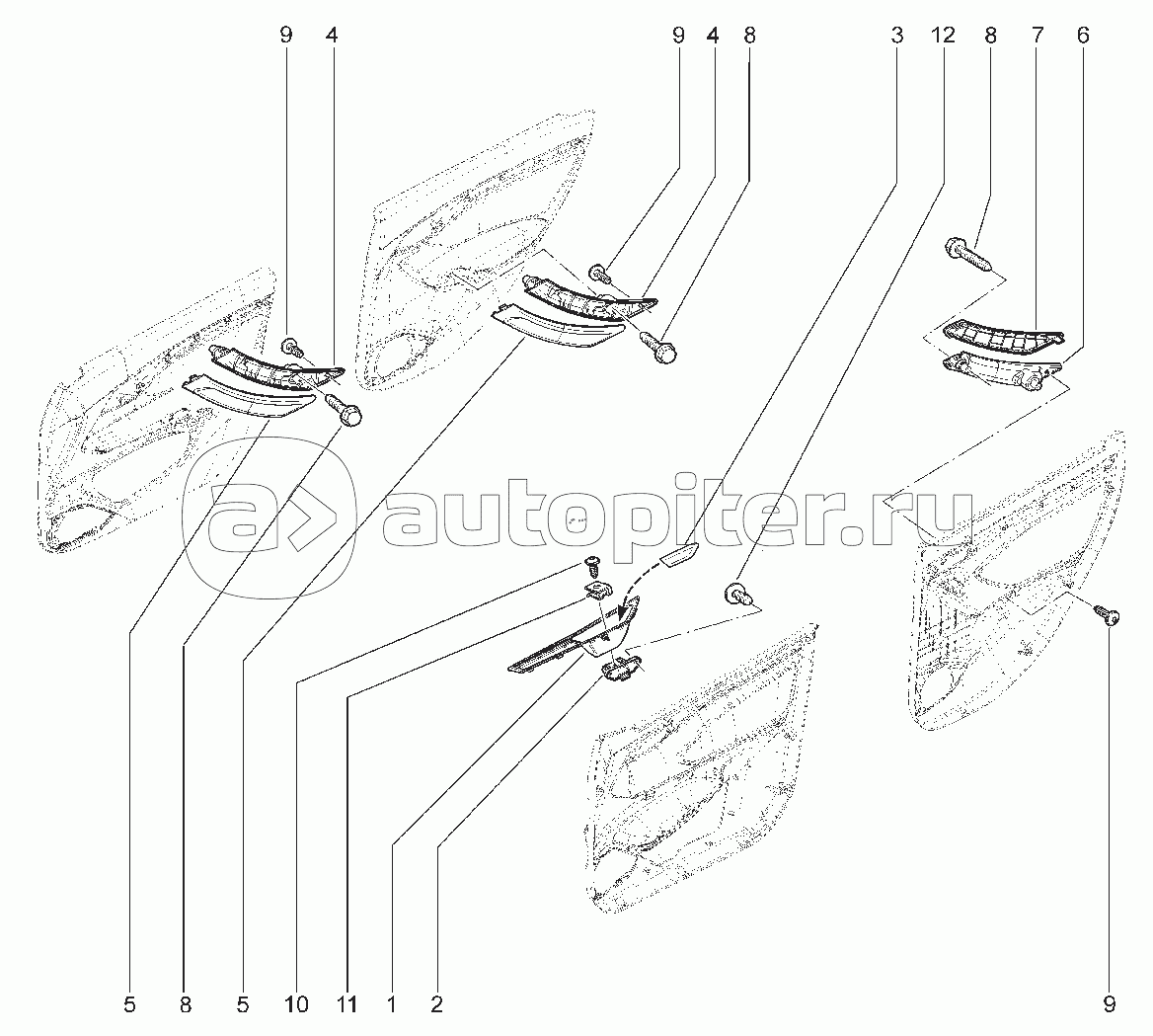 721210. РУЧКИ, НАКЛАДКИ РУЧКИ ОБИВКИ ДВЕРЕЙ