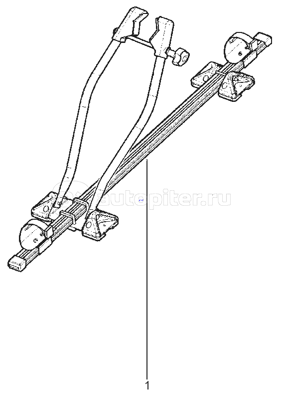 910611. КРЕПЛЕНИЕ ДЛЯ ПЕРЕВОЗКИ ВЕЛОСИПЕДА