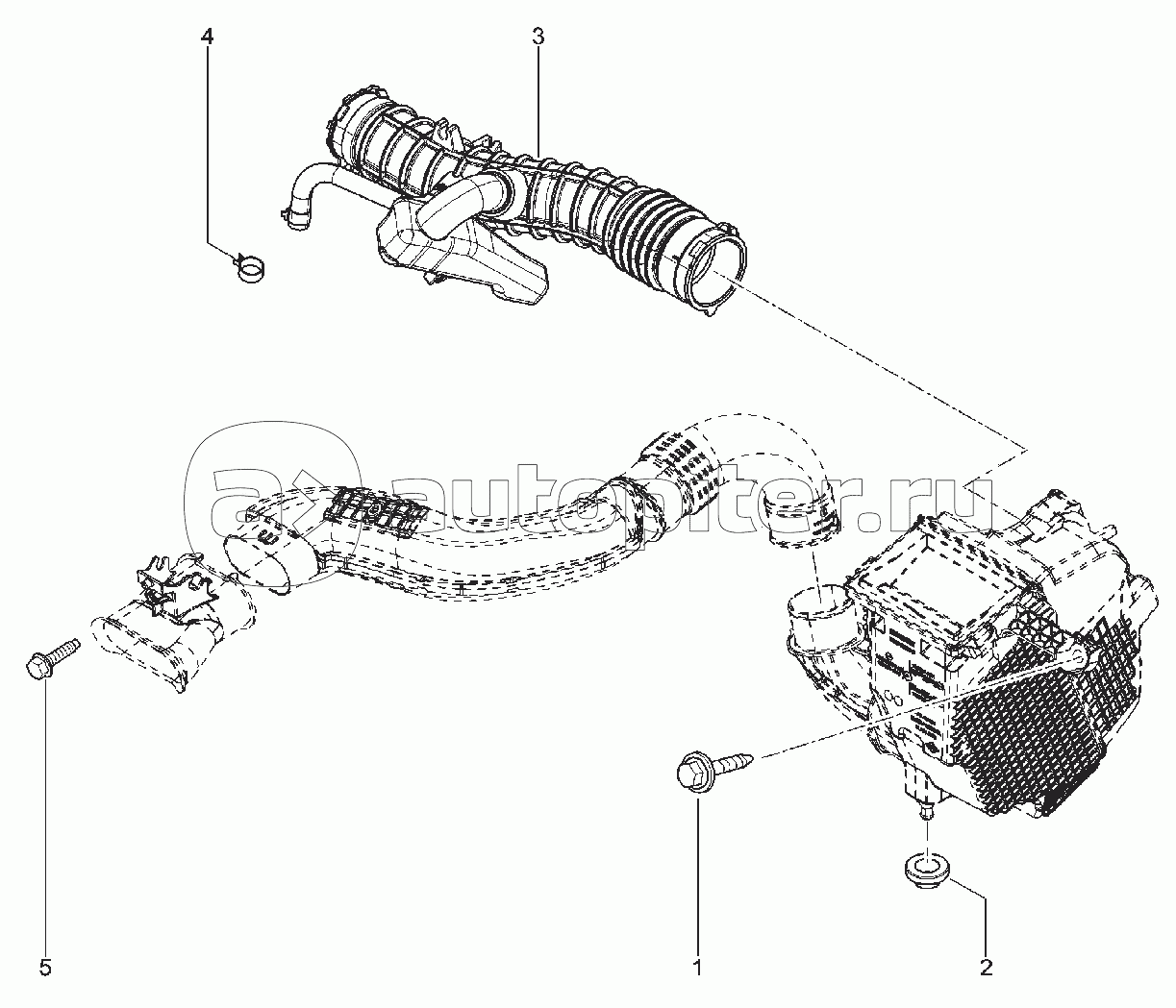 131010. УСТАНОВКА ФИЛЬТРА ВОЗДУШНОГО (H4M)