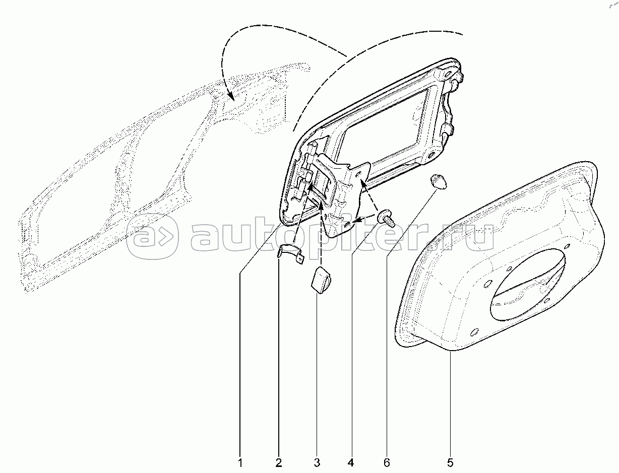 435120. Крышка люка топливного бака (до 31.08.2017)