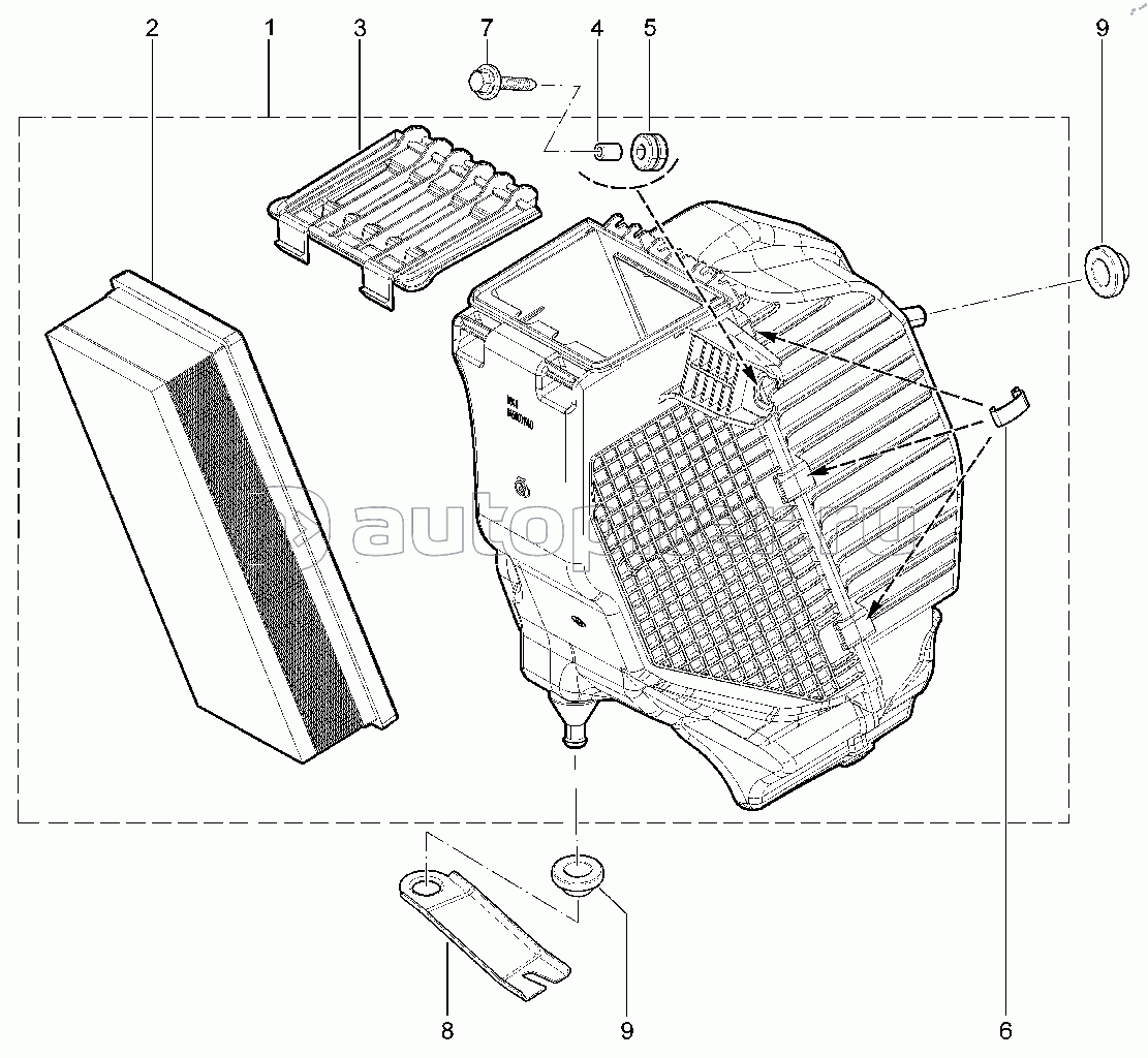 130120. Фильтр воздушный (P4M,P4P) (с 12.08.2019)