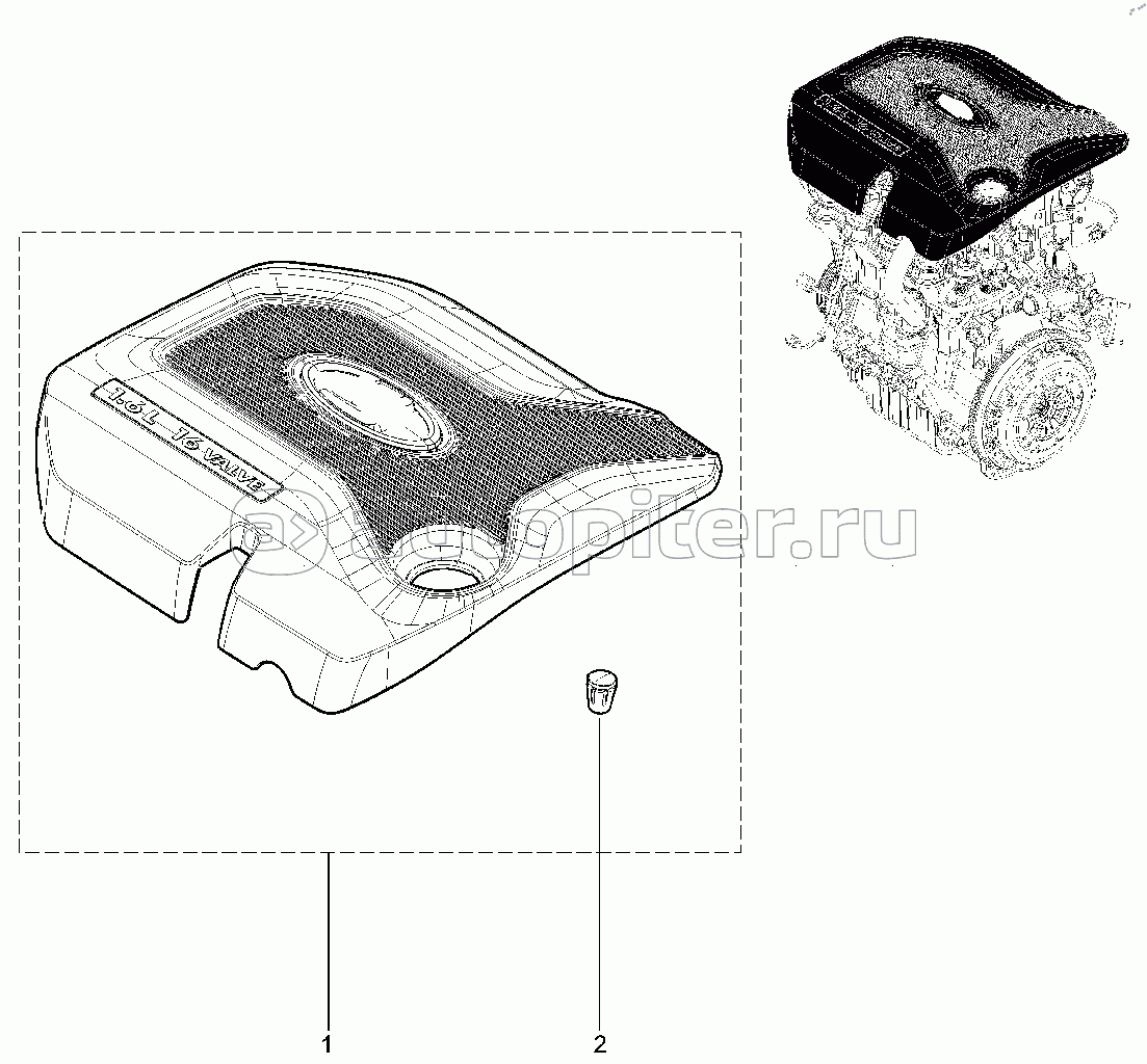 136110. Экран модуля впуска (P4M,P4P)(до 2020г)