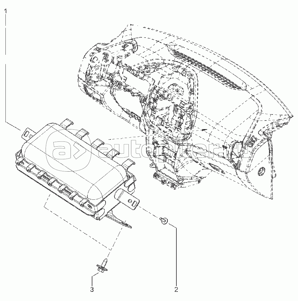 572610. ПОДУШКА БЕЗОПАСНОСТИ ПЕРЕДНЕГО ПАССАЖИРА