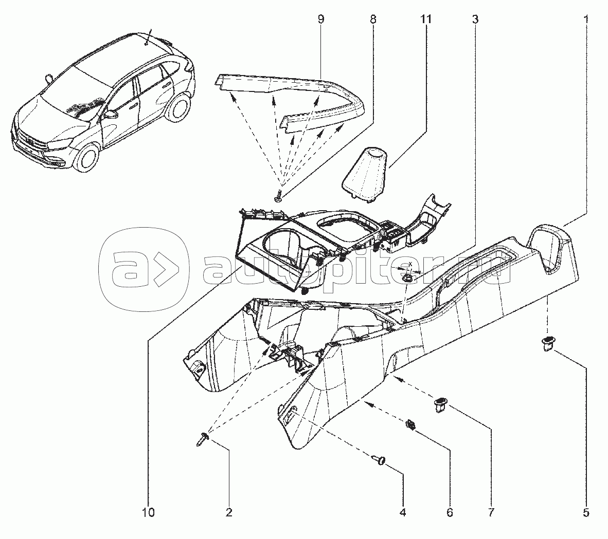 583010. ОБЛИЦОВКА ТОННЕЛЯ ПОЛА БЕЗ ПОДЛОКОТНИКА