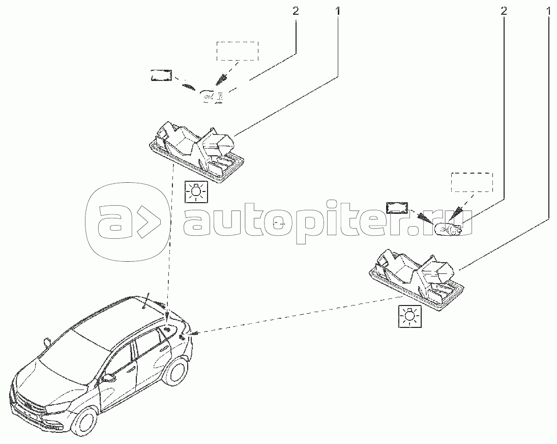 812010. ФОНАРЬ ОСВЕЩЕНИЯ НОМЕРНОГО ЗНАКА