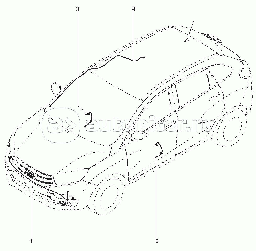 880910. ЖГУТ ПРОВОДОВ ПРОТИВОТУМАННЫХ ФАР