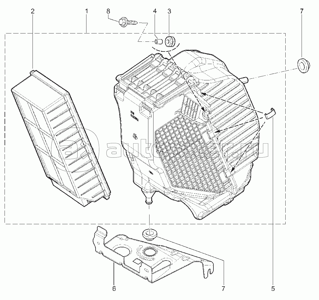 135633. ФИЛЬТР ВОЗДУШНЫЙ (P4M,P4P) (с 12.08.2019)