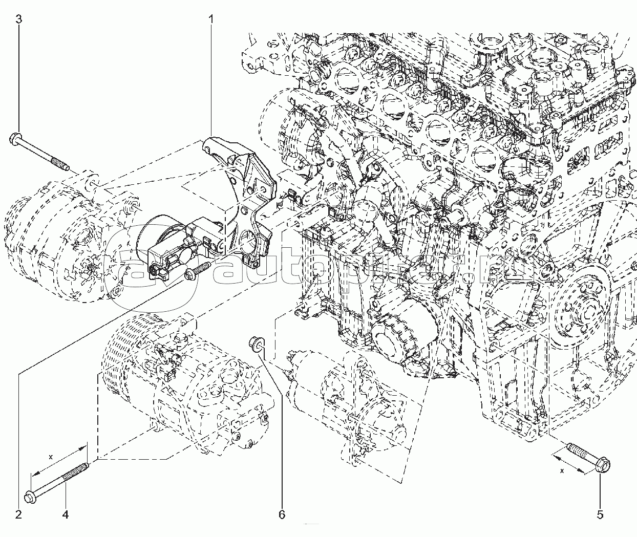 152111. КРОНШТЕЙН ПРИВОДА ВСПОМОГАТЕЛЬНЫХ АГРЕГАТОВ