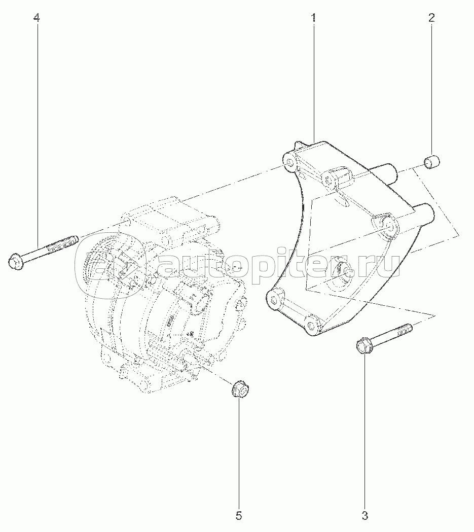 152611. КРОНШТЕЙН ПРИВОДА ВСПОМОГАТЕЛЬНЫХ АГРЕГАТОВ