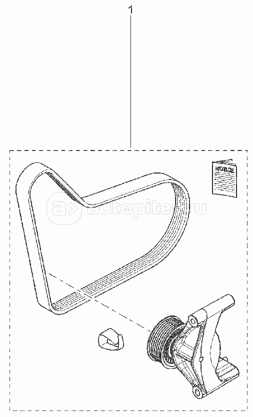 156113. РЕМЕНЬ ПРИВОДА ВСПОМОГАТЕЛЬНЫХ АГРЕГАТОВ (Н4М)
