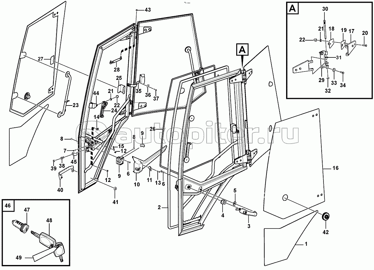 LH, RH, 11298335 Door with fitting parts