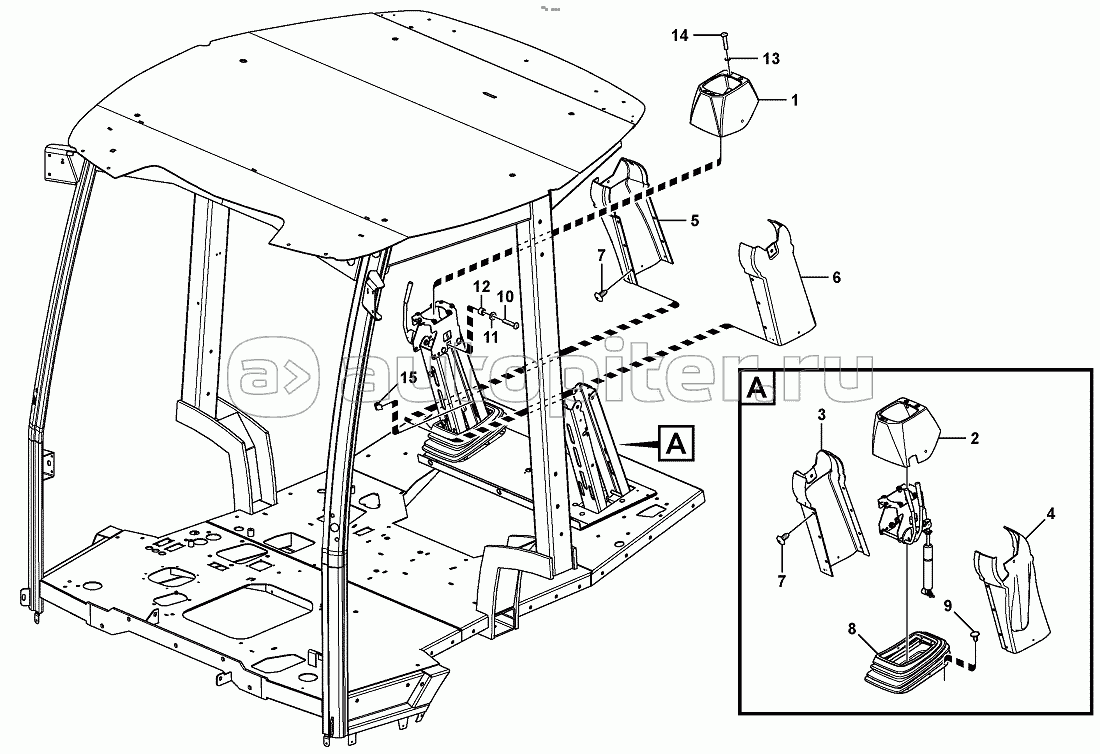 11298416 Cover for Pilot Excavator Controls