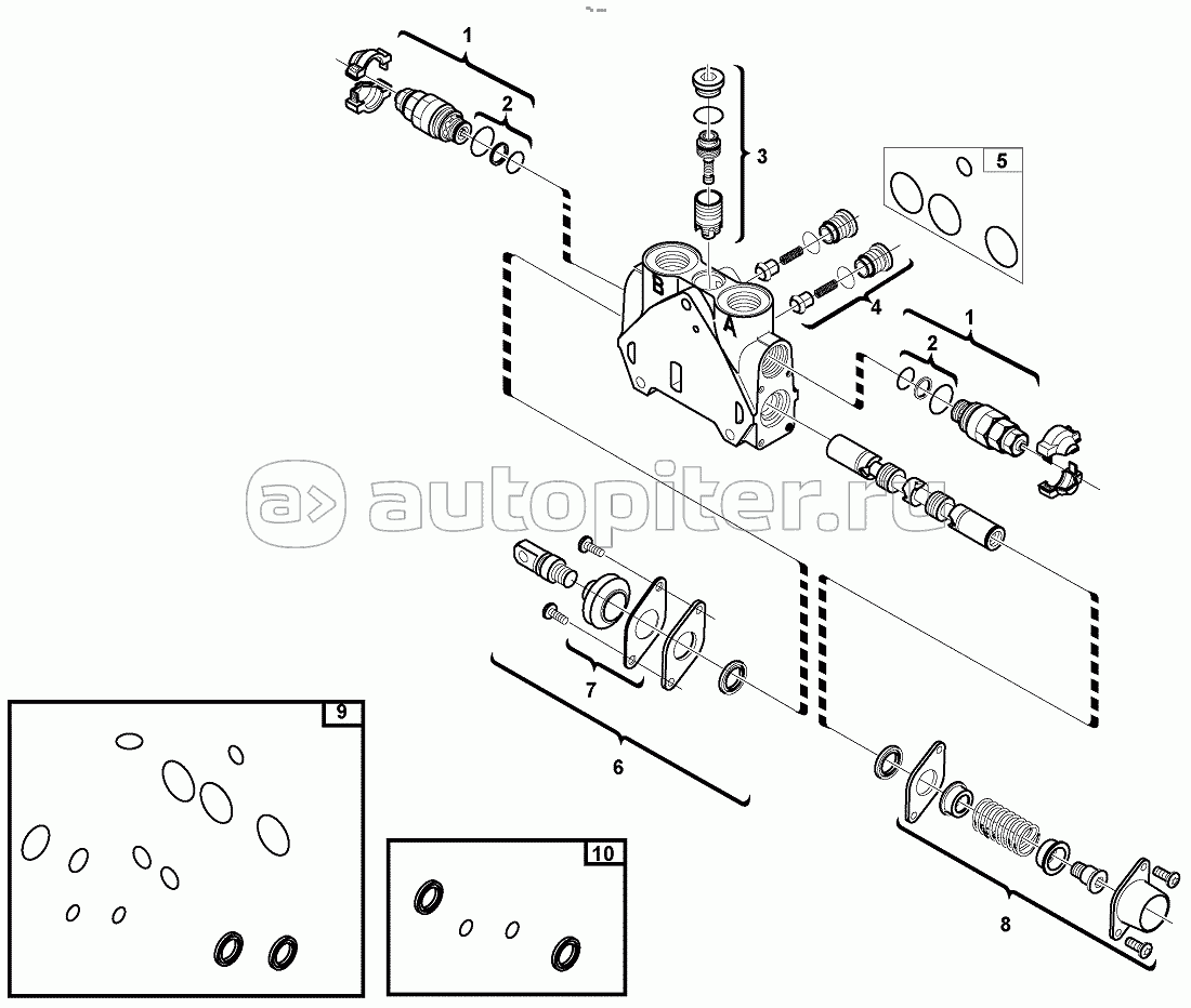 11895309, 11895310, 11895311, 11895312. Valve section