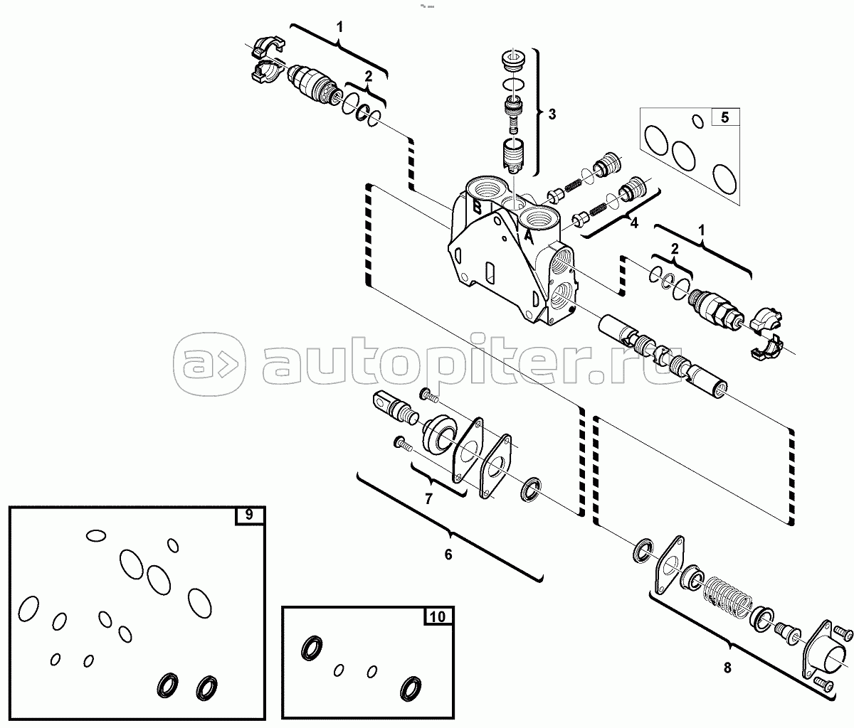 11895309, 11895310, 11895311, 11895312. Valve section