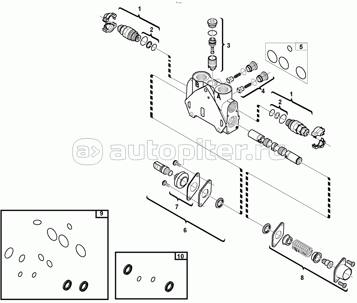 11895309, 11895310, 11895311, 11895312. Valve section