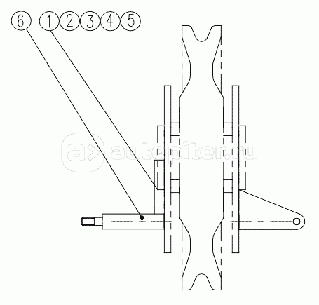 111201453 Boom End Single Pulley Electric System