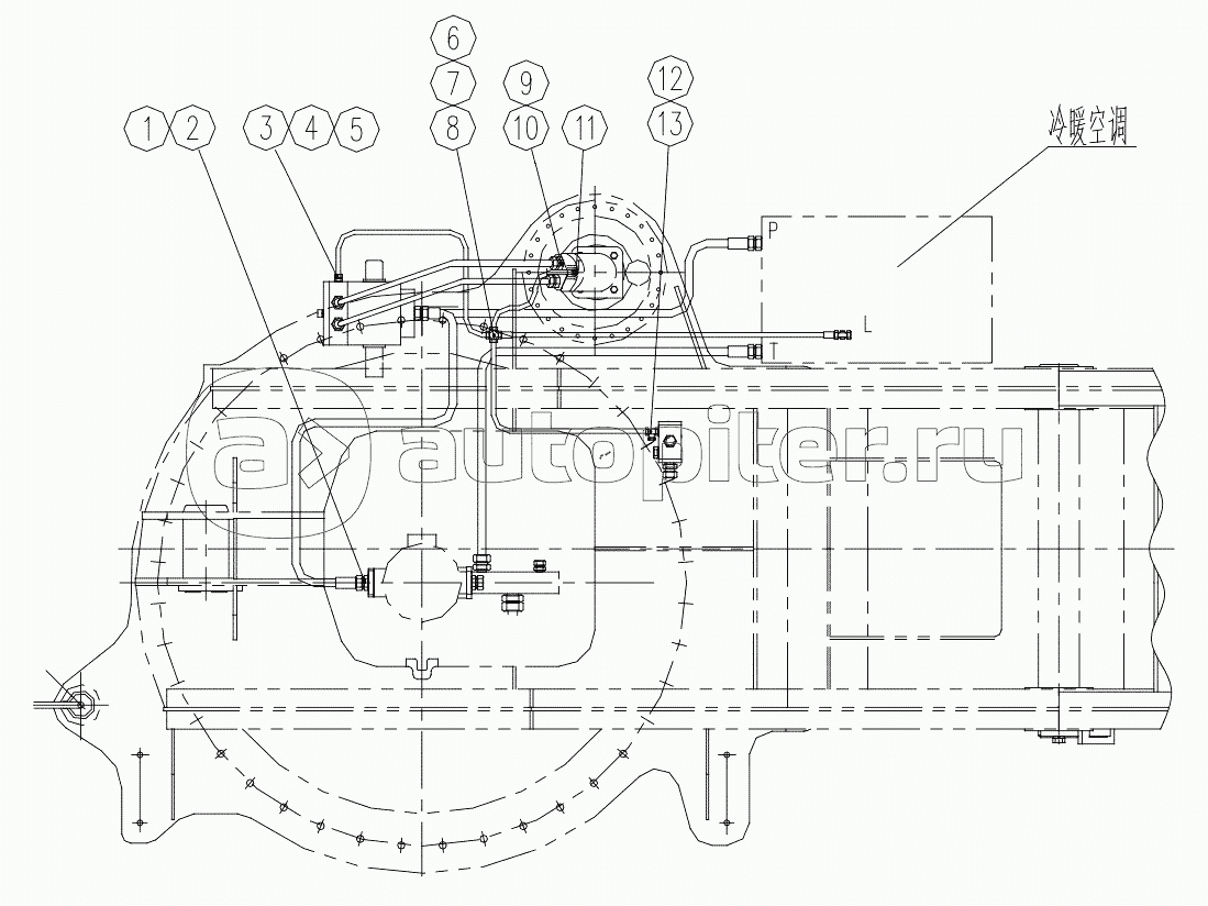 QY25K5.13II.3 The turn round's assembly pipe route