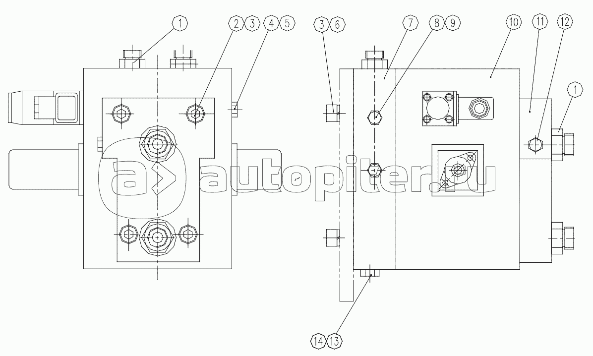 QY25K5.13II.3.4 Valve for Buffering ass'y