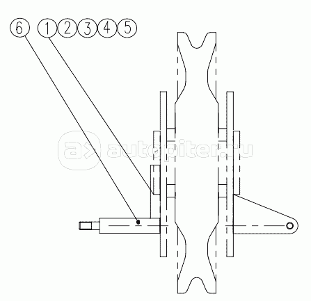 111201453 Boom End Single Pulley Electric System