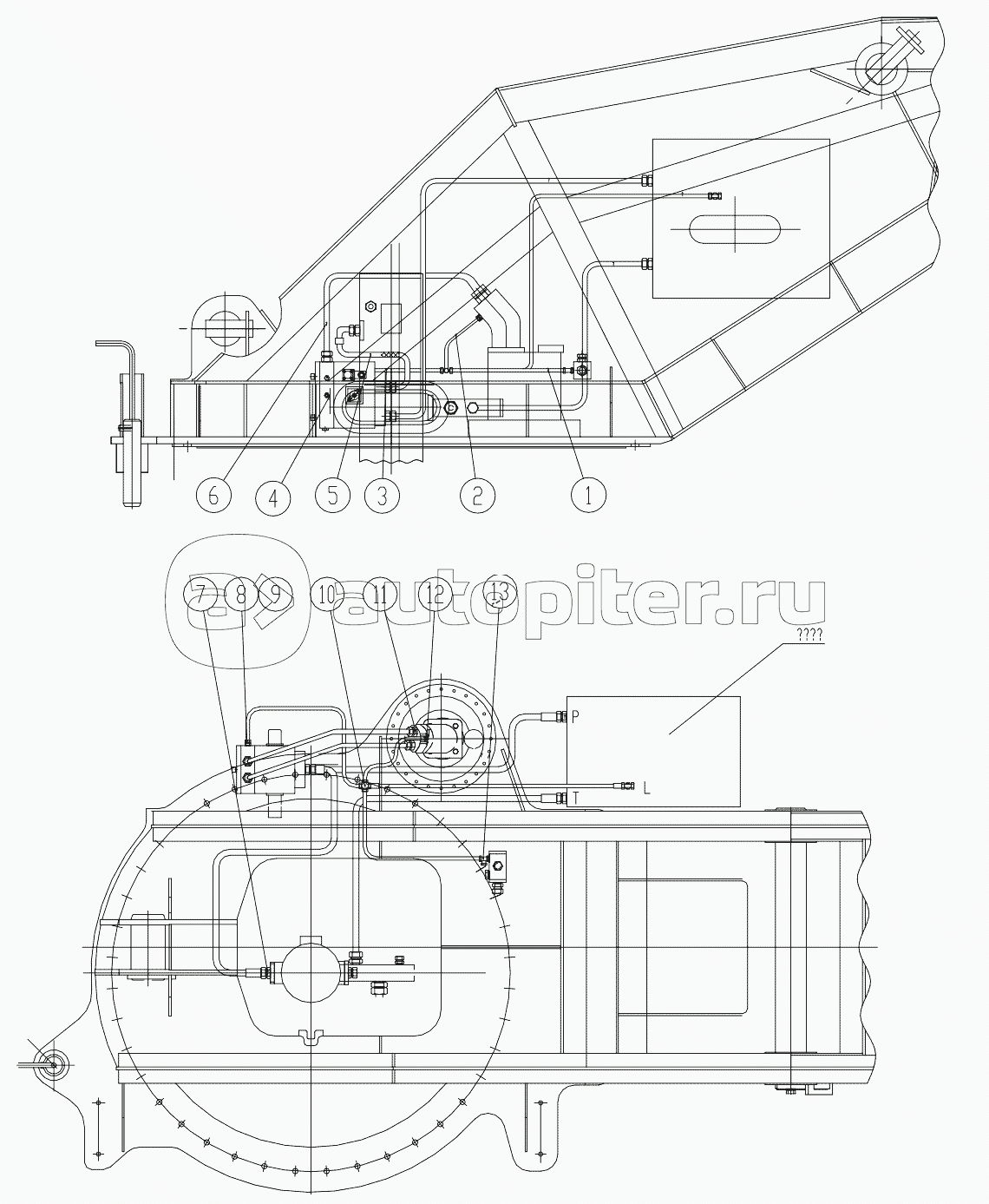 111201543 The turn round's assembly pipe route