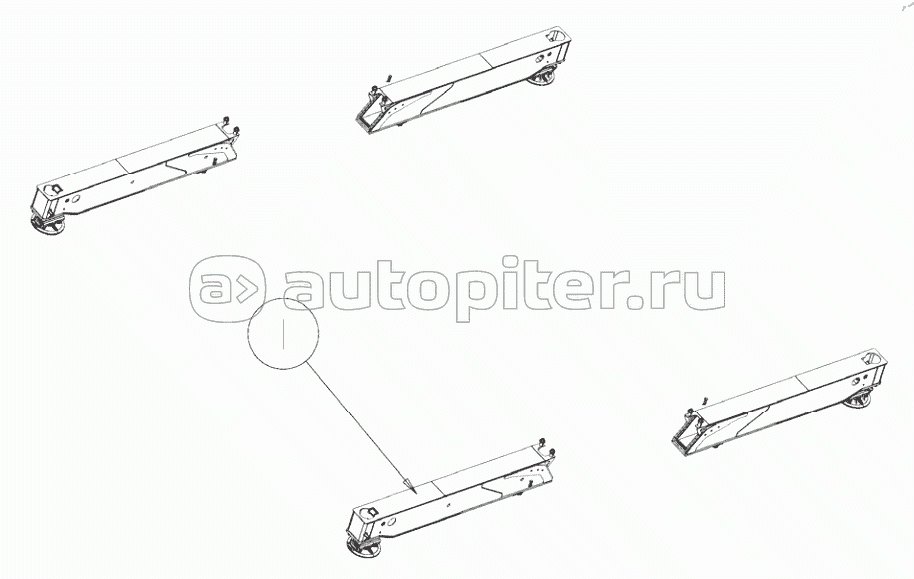 137902390 Выдвижение выносных опор в сборе