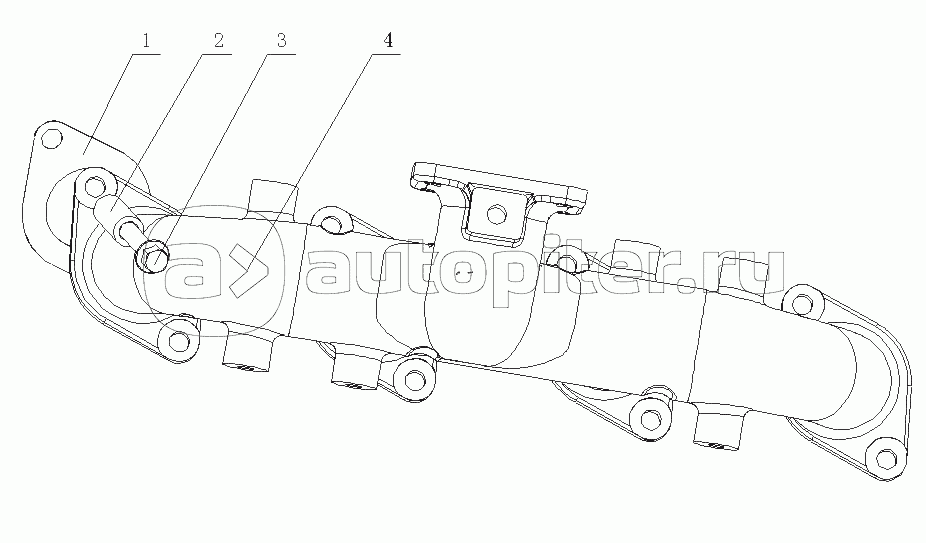 E1202-1008200 Детали выпускного коллектора
