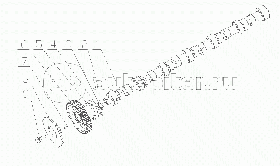 G6600-1006000/02 Распределительный вал в сборе