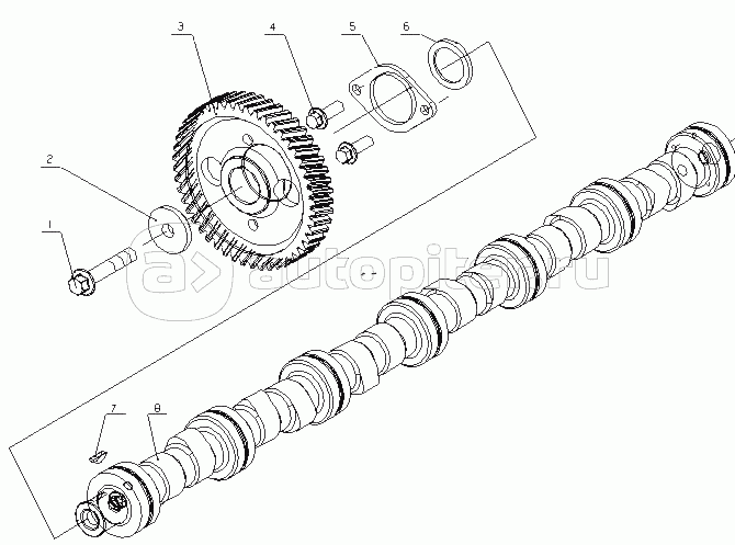 L3000-1006000A Распределительный вал в сборе