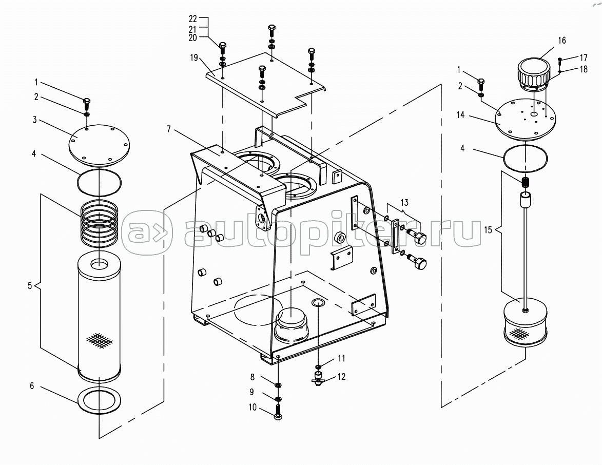 HYDRAULIC SYSTEM FOR PLATFORM 1 (APPLY TO 870B,870C,870D TYPE)