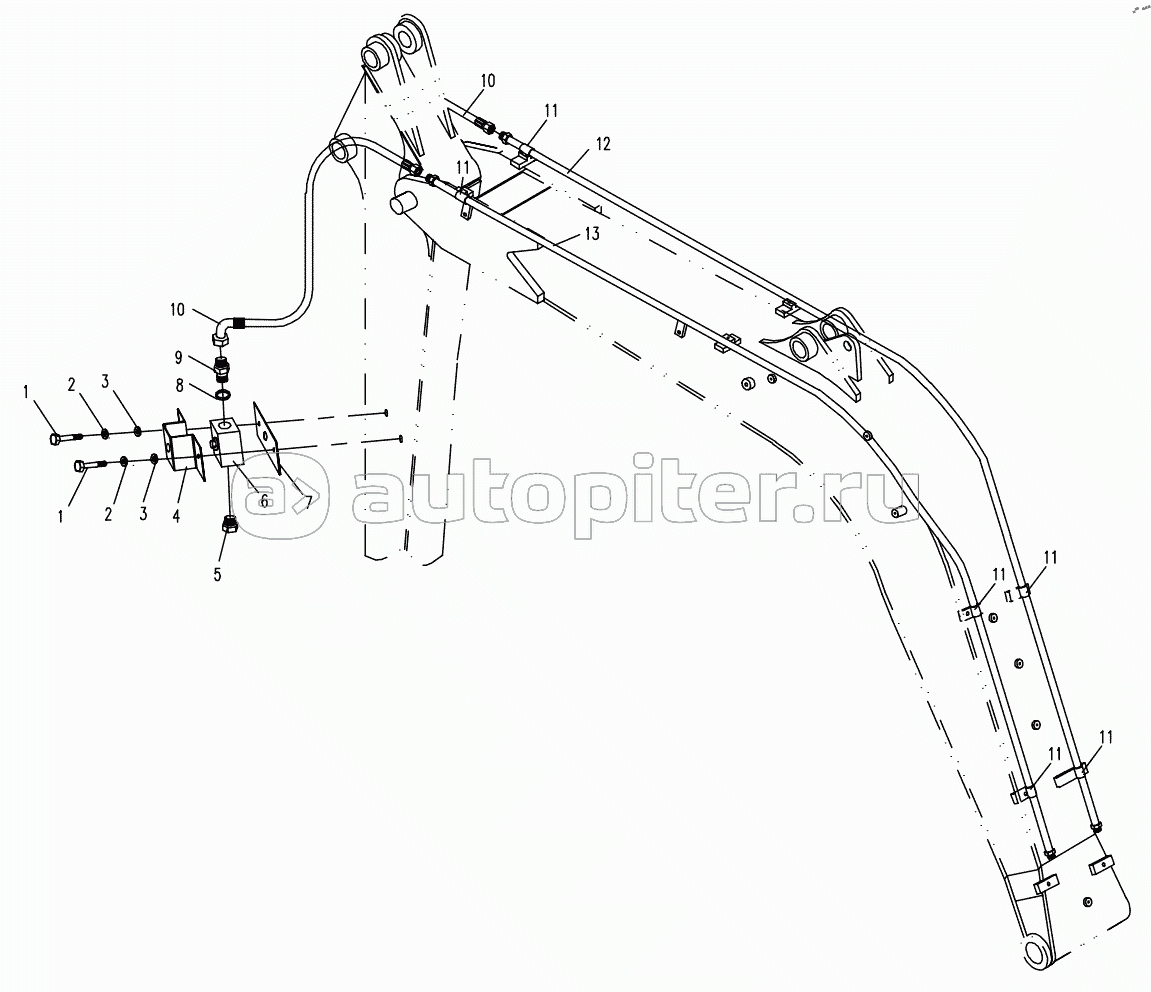 HYDRAULIC SYSTEM FOR ATTACHMENT EQUIPMENT 2 (APPLY TO 870C,870D TYPE,COREA SYSTEM)